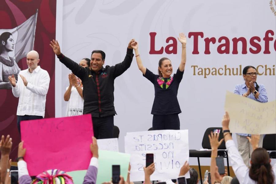 Visita oficial de la presidenta de México, Claudia Sheinbaum Pardo en Tapachula Chiapas