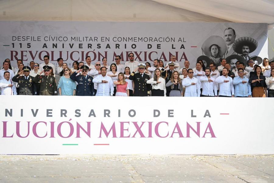 Desfile Cívico Militar con motivo del 115 Aniversario de la Revolución Mexicana