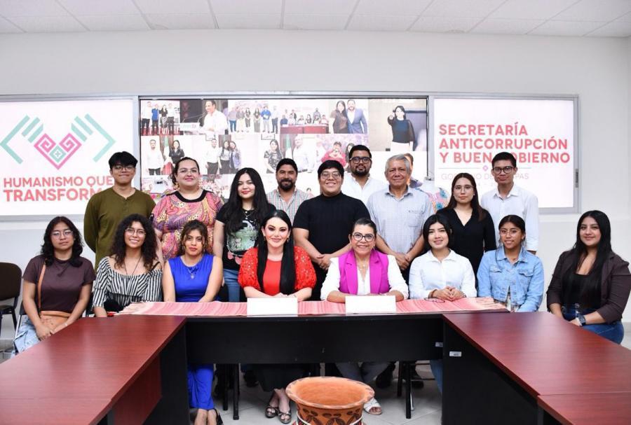 Secretaría Anticorrupción fortalece alianzas con contadores para impulsar talento joven y consolidar la transparencia en Chiapas