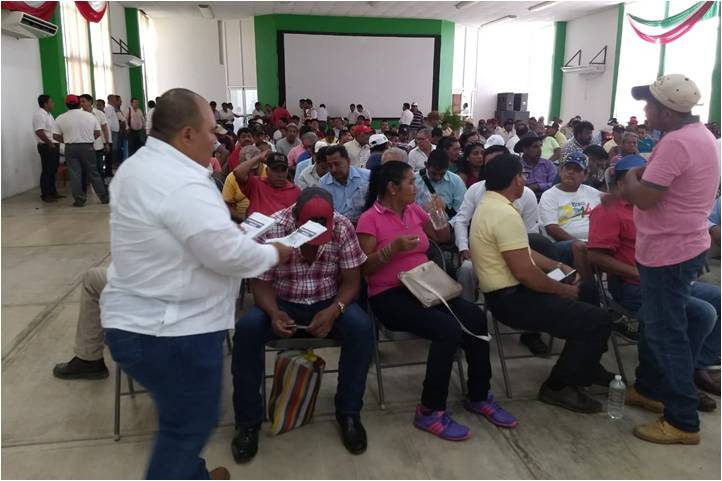 Entrega de material informativo en la región de Tonalá