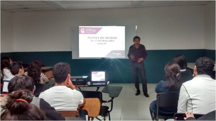 Material gráfico de Pláticas en Materia de Contraloría Social